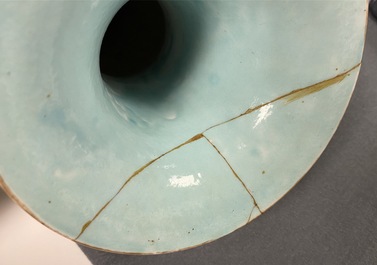 A pair of Chinese famille rose 'millefleurs' vases, Qianlong mark, Republic